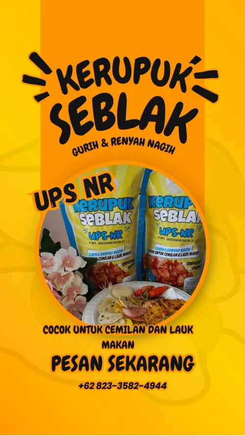 Kerupuk Seblak Gurih & Renyah Karya Anak SMK Plus Nururromah