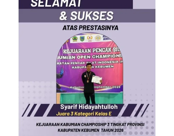 Syarif Hidayahtulloh - Juara 3 Kategori Kelas E