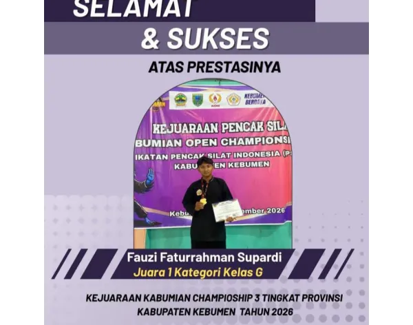Fauzi Faturrahman Supardi - Juara 1 Kategori Kelas